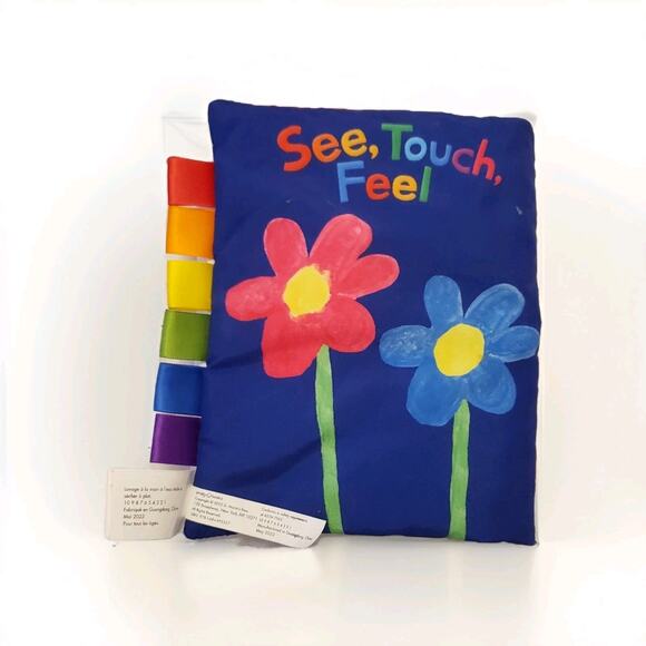 Priddy Books See, Touch, Feel Soft Cloth Baby Book Sensory Taggie Style - Picture 5 of 6
